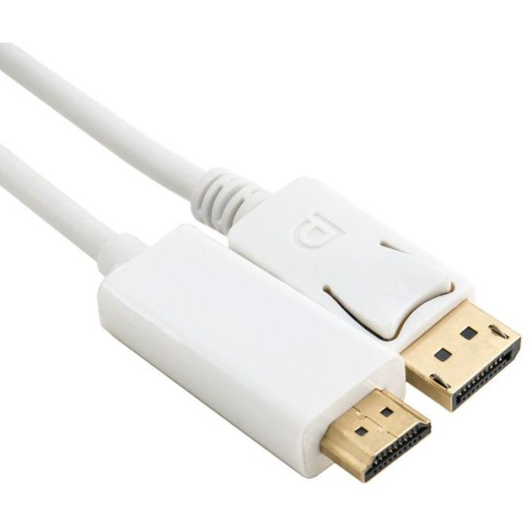 Кабель Extradigital DisplayPort - HDMI 2.0, 2m, 30 AWG, Gold, PVC